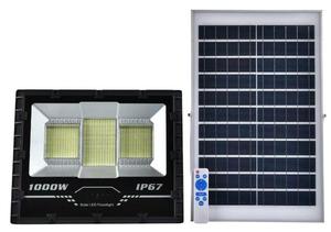 ไฟส่องสว่างพลังงานแสงอาทิตย์ 500W LED IP65 สำหรับสวนภายนอกอาคาร แผงไฟ 5000K แสงเดย์ไลท์ พร้อมรีโมทคอนโทรล ได้รับการรับรองมาตรฐาน CE ตัวเรือนอะลูมิเนียม - Product Image 3