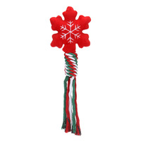Jouets à mâcher pour chiens en corde de coton, motif Père Noël, thème Noël, mignons dessins animés, pour l'entraînement des chiens, fournitures transfrontalières pour animaux de compagnie