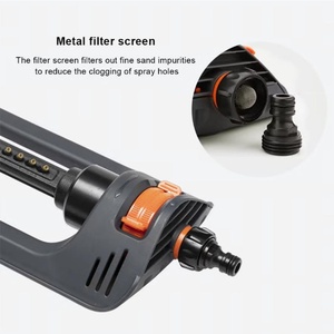 Aspersor Oscilante Automático con 19 Boquillas de Latón, Herramienta de Jardinería para Riego de Césped y Jardín - Product Image 3