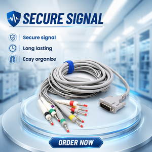 Kompatibel mit MS2010 Einteiliges Ozon-Desinfiziertes EKG-Kabel 10 Ableitungen 4,0mm IEC AT102 ISO-Zertifiziert für Krankenhausgebrauch - Product Image 1