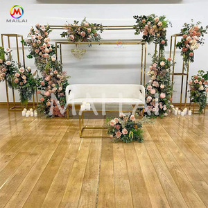 <span class=keywords><strong>Chandra</strong></span>-sofá de terciopelo para comedor, diseño creativo dorado de acero inoxidable, para boda - Product Image 4