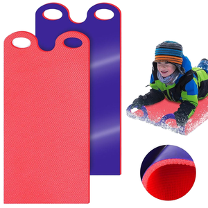 2 pièces léger PVC rouleau neige traîneau épaissi poignées haute vitesse enfants mousse plastique traîneau équipement pour hiver neige plage sable - Product Image 1