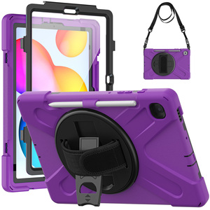 Funda con Soporte Giratorio de 360 Grados para Tablet <span class=keywords><strong>Samsung</strong></span> <span class=keywords><strong>Galaxy</strong></span> <span class=keywords><strong>Tab</strong></span> <span class=keywords><strong>S6</strong></span> <span class=keywords><strong>Lite</strong></span> 10.4 2020 SM-P610 P615 P613 <span class=keywords><strong>P619</strong></span> 2022 P620 P625 2024 - Product Image 2