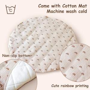 Tappetino pieghevole in legno di pino da 24 pollici con struttura in legno Baby Baby Montessori sensoriali per attività educative tappetino da palestra con pendente appeso giocattoli - Product Image 4