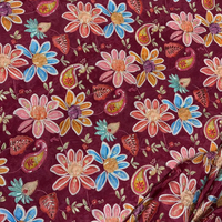 Tissu de soie imprimé doux et de qualité supérieure pour les créateurs de mode, couleurs vibrantes, texture lisse et parfait pour les projets de robes personnalisées