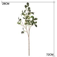 Vente en gros de feuilles de banian artificielles de haute qualité, branche de plantes vertes en soie, verdure artificielle pour la décoration de mariage et de la maison