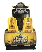 Simulateur de tir à pièces Machine de jeu d'arcade Thème de trésor de pirate pour enfants Construction en métal 220V