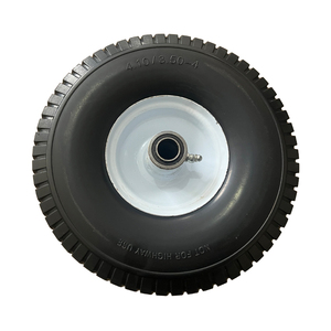 Haute qualité 10 pouces 3.50-4 PU Doam roue pour brouette chariot à main chariot de jardin et chariots à outils - Product Image 1