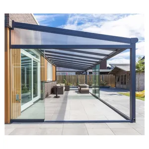 Aluminium profil Veranda für Wintergarten zimmer mit Glass chiebe wand