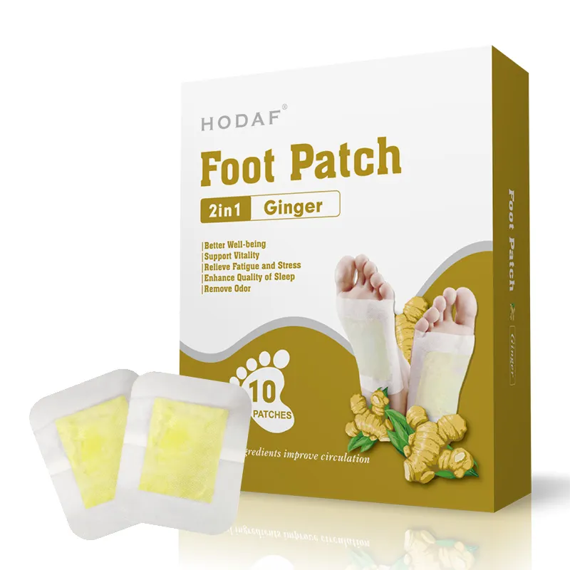 Herbal Detox Foot Patch Nettoyage Pieds Detox Foot Pads Ginger Salt Detox Foot Pads