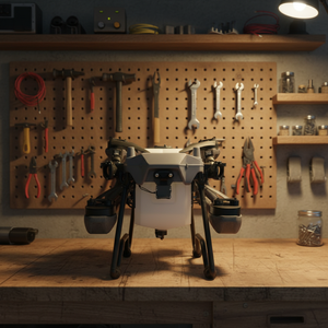 Drone agricole pour l'épandage de granulés avec caméra, système de pulvérisation double atomisée, capacité de charge utile - Product Image 1
