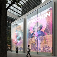 Écran LED transparent pour fenêtre en verre intérieure P3.91, film d'affichage ultra fin pour la publicité de vente au détail et la promotion de la marque