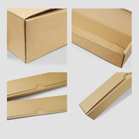 Günstiger Fabrikpreis Skateboard Quadratische Starre Wellpappe Recycelte Materialien Kraft-Versandkarton Kundenspezifische Matte Prägung