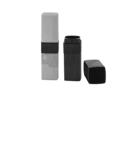 Envase Cuadrado Mate Negro Personalizable para Lápiz Labial y Bálsamo Labial con Logotipo y Etiqueta, 12.1 12.7mm - Product Image 1