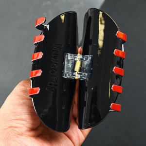 Pinzas para el pelo con garra de calavera y mueca de terror para Halloween, pinzas acrílicas para el pelo estilo fiesta de plástico para mujeres y niñas - Product Image 3