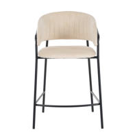 Chaise de bar de luxe moderne nordique en velours, avec accoudoirs, dossier incurvé, assise rembourrée, pieds en métal doré, tabouret de salle à manger, mobilier de maison