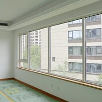 Ventana Corredera de Aleación de Aluminio Blanca Resistente a Huracanes, con Rotura Térmica, a Prueba de Viento, de Acero Inoxidable para Uso Residencial y Hotelero