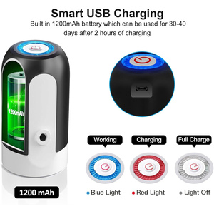 Dispensador de Agua Eléctrico Portátil Automático Mini para Botellas de Agua Potable de Plástico de 20 Litros/5 Galones con USB - Product Image 3