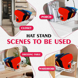 Porte-chapeau pour casquettes de Baseball affichage acrylique chapeau organisateur pour casquettes de Baseball stockage chapeau supports stockage - Product Image 4