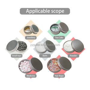 Vendita all'ingrosso diretta di magazzino rotondo barattolo di candela di stoccaggio di lattina di sapone balsamo per le labbra scatola tappo a vite barattolo di alluminio scatola per imballaggio cosmetico - Product Image 5