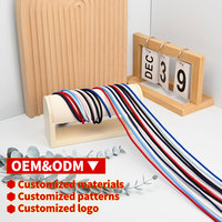 Cordon élastique en polyester de 3 mm coloré et personnalisé avec logo pour sweats à capuche, vente en gros d'usine, pour vêtements