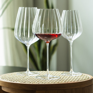 Copas de Vino Transparentes al por Mayor, Estilo Moderno, Personalizadas, con Rayas, para Bodas - Product Image 5
