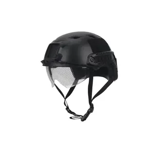 ABS Plastic FAST BJ Tactical Protective Helmet WITH GLASS