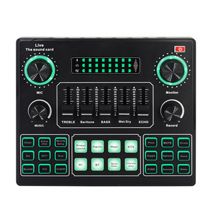 Buona qualità della voce e della musica professionale per la trasmissione in diretta Mic Sound Card strumenti musicali accessori - Product Image 1