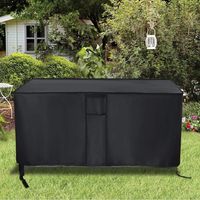Housse de protection extérieure robuste en tissu Oxford, imperméable, anti-UV, anti-neige et anti-poussière, pour table de brasero de jardin et coffre de rangement de terrasse