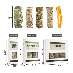 Source Factory 1Pc 2Pcs 3Pcs Bâtons de <span class=keywords><strong>Sauge</strong></span> Blanche Long Bundle de <span class=keywords><strong>Sauge</strong></span> Brûlante pour le Nettoyage de la <span class=keywords><strong>Maison</strong></span> Parfum Méditation - Product Image 3