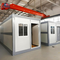 Conception de maison conteneur pliable en acier de 20 pieds pour bureau ou hôtel avec espace respirant et panneau sandwich