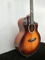 Custom Logo 41" Sunburst Glossy Sitka Spruce Top Mahogany Back Sides Folk Acoustic Guitar