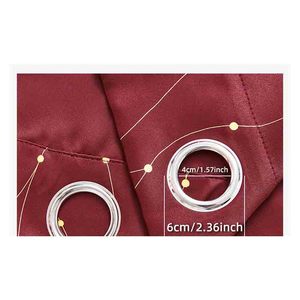 <span class=keywords><strong>Tenda</strong></span> per la casa oscurante a 71% 90% <span class=keywords><strong>con</strong></span> filo glitterato elegante e fashion design a gancio spesso per la casa - Product Image 6