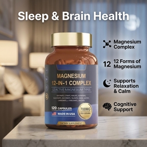 Integratore per un Sonno Sano in Stock: Capsule di Magnesio Glicinato Puro, Formula Minerale Erboristica Complessa, <span class=keywords><strong>Complesso</strong></span> di Magnesio per Adulti - Product Image 3