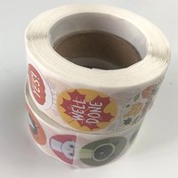 Waterproof Vinyl PVC Custom Logo Printing Decorative Round Wholesale Rose Gold Thank You Stickers