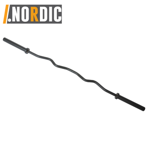 <span class=keywords><strong>Barra</strong></span> de mancuerna para rizos, para placas de peso de 2 pulgadas, para levantamiento de pesas, de 47 ", 2 collares de resorte incluidos - Product Image 6