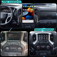 Pantalla de 15.6" Estilo Tesla para Chevrolet Silverado GMC Sierra 2019-2023 Reproductor Multimedia de Coche Radio Navegación Android