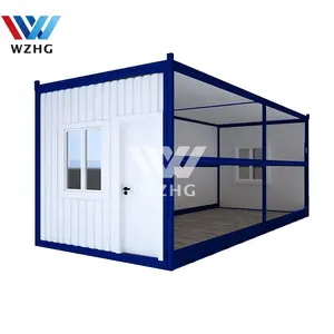 Pasokan Pabrik Biaya Rendah 2021 20 Kaki 40 Kaki Situs Konstruksi Prefab Portable Container House Bengkel Kantor USA