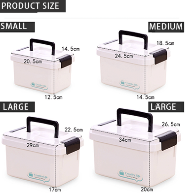 Home necessities plastic organization stackable storage boxes