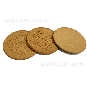 Posavasos Redondos de Corcho Tangfeng de 9 cm, Resistentes al Calor, de Madera Natural, para Protección de Bebidas - Product Image 3
