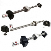 REALMAX D-04 SFU1605 Kit complet de vis à billes avec écrou rotatif de 32 mm et supports de roulement BK25 BF25 pour machine de fraisage CNC