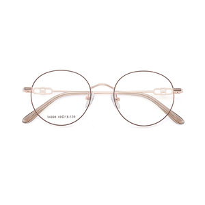 Montures de lunettes rondes en alliage pour femmes Danyang, légères, monture complète, verres en résine, style rétro tendance - Product Image 5