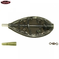 TAKEDO 70g 80g 90g 100g Lanceur d'appâts et mangeoire pour la pêche à la carpe, avec moule, ensemble d'accessoires de pêche à la carpe