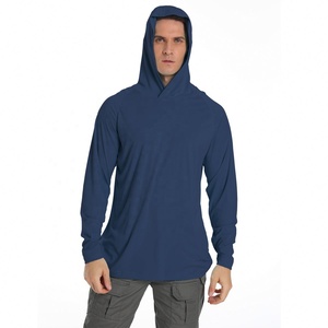 %100 Polyester Yüksek Performanslı Balıkçı Kapüşonlu Üst ve Hızlı Kuruyan Gömlek Nefes Alabilen Güneş Korumalı Özel Kumaş Isı Transferi ile - Product Image 2
