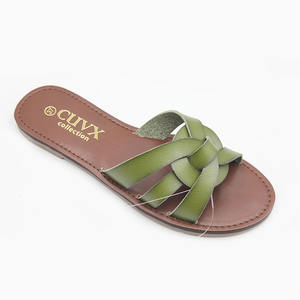 נעלי קיץ חם סנדלים אופנה חדשות שטוחות חוף נעליים נשים מחיר הסיטונאי פו נעלי נשים - Product Image 2