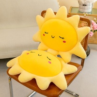 Nouveau produit : Coussin en peluche Kawaii Soleil, super doux, coussin décoratif en forme de soleil souriant pour enfants et adultes