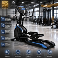 Mesin Elliptical Cross Trainer Komersial ZY dengan Sistem Tahanan Magnetik Orbitrack untuk Latihan Kardio Profesional di Gym