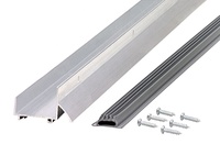 Joint de bas de porte moderne en aluminium insonorisant avec protection incendie et fumée et garantie de 3 ans
