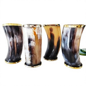 Copa de Cuerno Vikinga Hecha a Mano Única, de la Mejor Calidad, Material Orgánico, Tallada a Mano, con Forma Natural para Vino Tinto - Product Image 1