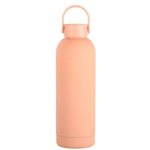 Stainless Steel Vacuum Insulated Water Bottle with Handle Minimalist Design for Travel 24H Thermal Performance - Product Image 4